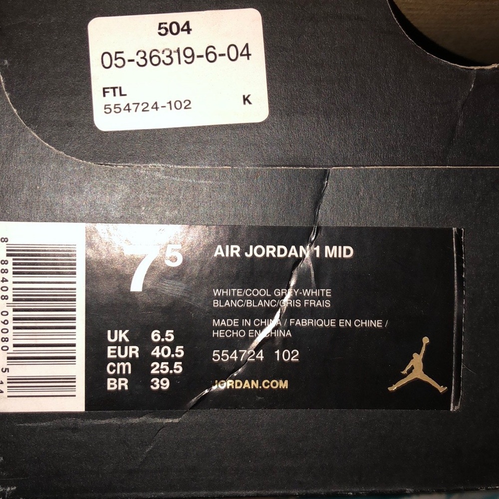 Air Jordan’s 1’s White